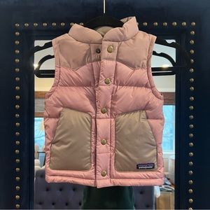 Patagonia Pink and Gray Kids Vest